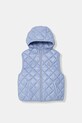 United Colors of Benetton bezrękawnik z kapturem dziecięcy niebieski 21INCJ017.G.Stagionale