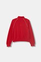 United Colors of Benetton Felpa con cerniera per bambini 3M9KC5062.G.Stagionale rosso SS26