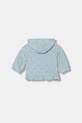 United Colors of Benetton bluza rozpinana z kapturem dziecięca bawełniana 3VWSA501V.W.Stagionale niebieski SS26