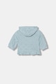 United Colors of Benetton bluza rozpinana z kapturem dziecięca bawełniana 3VWSA501V.W.Stagionale niebieski SS26