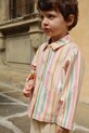 Otroška bombažna jakna Konges Sløjd FRANKIE SHIRT JACKET GOTS Drugo pisana KS104826.PPY2