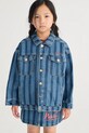 Bobo Choses kurtka jeansowa dziecięca bez kaptura niebieski 126AC122
