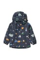 Chłopiec Liewood kurtka i spodnie dziecięce Manu Rainwear Set LW19910.PPY2 granatowy