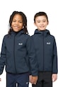Jack Wolfskin μπουφάν softshell παιδικό FOURWINDS JACKET KIDS σκούρο μπλε A61854.164.176.