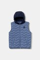 United Colors of Benetton bezrękawnik z kapturem dziecięcy niebieski 2TWDCJ00R.G.Stagionale
