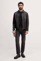 BOSS Orange kurtka skórzana Jogear 50552141 czarny SS26