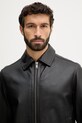 BOSS Orange kurtka skórzana Jogear czarny 50552141