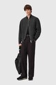 AllSaints kurtka bomber z dodatkiem wełny M047OD