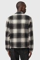 AllSaints jachetă de cămașă din bumbac M059OD gri SS26