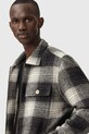 AllSaints jachetă de cămașă din bumbac gri M059OD