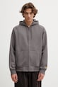 Μπλούζα Carhartt WIP Hooded Chase Jacket απλό γκρί I033664.3H5XX
