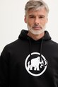 Mammut bluza z kapturem męska bawełniana czarny 1014.07410