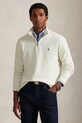 Polo Ralph Lauren sweter bawełniany 40/1 DBL KNIT JACQ gładkie beżowy 710P07411004