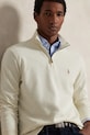Polo Ralph Lauren sweter bawełniany 40/1 DBL KNIT JACQ beżowy 710P07411004