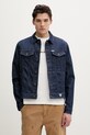 Guess Jeans kurtka jeansowa bez kaptura granatowy M6RN33.D002G
