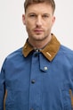 Barbour kurtka przejściowa męska z bawełną Bedale niebieski MCA1091
