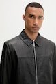 Calvin Klein jakna za muškarce od kože crna LV04LF423G