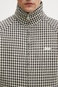 RHUDE Gingham Hamptons kurtka przejściowa męska z wełną beżowy RHSS26JA01195