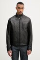Trussardi демісезонна куртка чоловіча шкіряна чорний R301M000054N