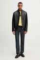 Trussardi преходно яке мъжко кожено R301M000054N черен SS26