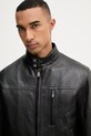 Trussardi демісезонна куртка чоловіча шкіряна чорний R301M000054N