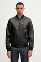Trussardi bomber pánský kožený černá R302M000053N