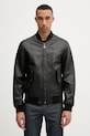 Trussardi geacă bomber pentru bărbați, din piele negru R302M000053N