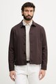 Sisley jakna za muškarce s dodatkom vune smeđa 29B3SN04P