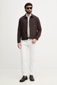 Sisley jakna za muškarce s dodatkom vune 29B3SN04P smeđa SS26