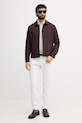 Sisley jakna za muškarce s dodatkom vune 29B3SN04P smeđa SS26