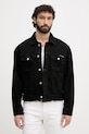 Calvin Klein Jeans prechodná bunda pánska rifľová čierna LV04RF706G