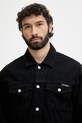 Calvin Klein Jeans prechodná bunda pánska rifľová čierna LV04RF706G
