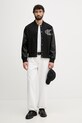 Calvin Klein Jeans bejzbalová bunda pánska LV04RF407G čierna SS26