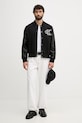 Calvin Klein Jeans bejzbalová bunda pánska LV04RF407G čierna SS26