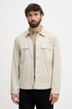 United Colors of Benetton демісезонна куртка чоловіча з додаванням льону бежевий 2ITGUN074