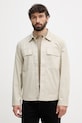 United Colors of Benetton демісезонна куртка чоловіча з додаванням льону бежевий 2ITGUN074