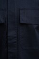 United Colors of Benetton prechodná bunda pánska s prímesou ľanu 2ITGUN074 tmavomodrá