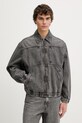 Levi's kurtka jeansowa JAANAI JACKET bez kaptura szary 005AK