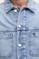 Tommy Jeans kurtka przejściowa męska jeansowa DM0DM22473 niebieski