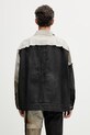 Odzież Rick Owens DRKSHDW Jumbo Worker krótka kurtka jeansowa męska DU01F4761.COMW1A brązowy