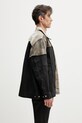 Rick Owens DRKSHDW Jumbo Worker krótka kurtka jeansowa męska brązowy DU01F4761.COMW1A