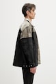Rick Owens DRKSHDW Jumbo Worker krótka kurtka jeansowa męska brązowy DU01F4761.COMW1A