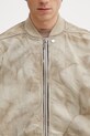 Rick Owens DRKSHDW Jumbo Flight bomberka bawełniana męska brązowy DU01F4776.DST