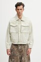 Filling Pieces Denim Jacket kurtka jeansowa bawełniana męska zielony 412660501136.302