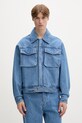 Filling Pieces дънково яке мъжко от деним Washed без качулка син 422560501260.154