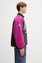 by Parra Owl meets rat kurtka przejściowa bawełniana męska fioletowy 55100