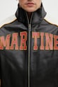 Martine Rose Superbowl kurtka przejściowa skórzana męska 571LP28068 czarny