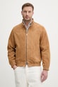 Tommy Hilfiger giacca di mezza stagione da uomo in scamoscio beige MW0MW42691