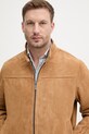 Tommy Hilfiger prijelazna jakna muška od brušene kože bež MW0MW42691