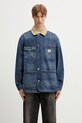 Carhartt WIP Warren Chore Coat kurtka jeansowa męska niebieski I036592.2XN4L